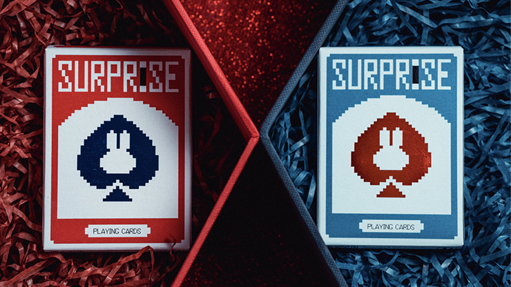 Surprise Deck V5 Red & Blue SET 2pack by Bacon Playing Card