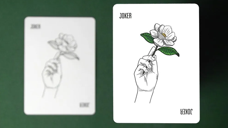 Magnolia White by Butterfly Playing Cards