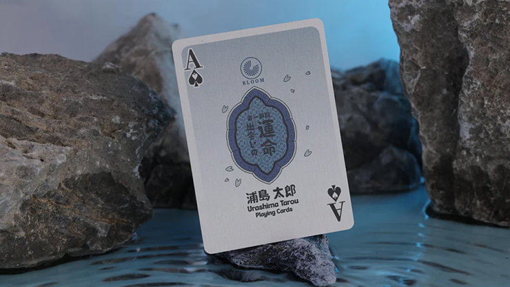 Urashima Tarou Blue Origami by Bloom Playing Cards