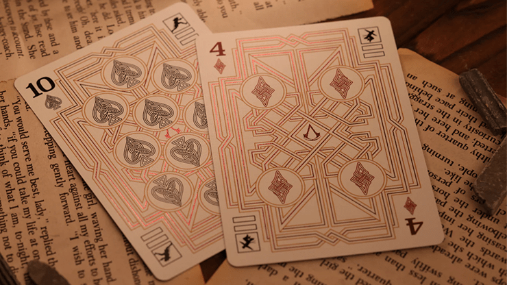 Assassin's Creed Legacy Version 2 Garnet (Hidden Blade Black) by Room One Cards - Carti De Joc Premium