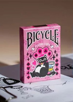 Bicycle Cat Pink by US Playing Card Co. - Carti De Joc Premium