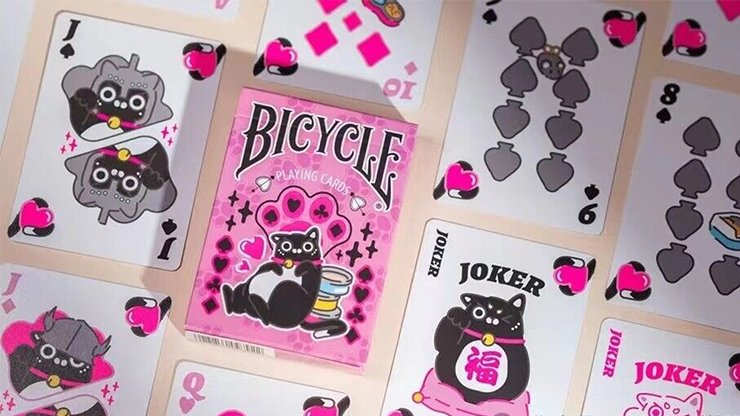 Bicycle Cat Pink by US Playing Card Co. - Carti De Joc Premium