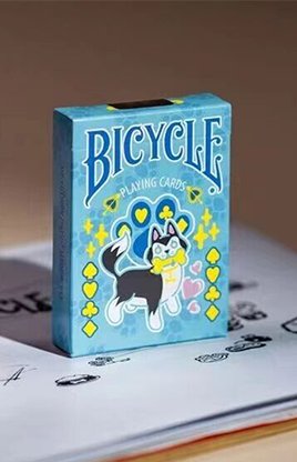 Bicycle Dog Blue by US Playing Card Co. - Carti De Joc Premium
