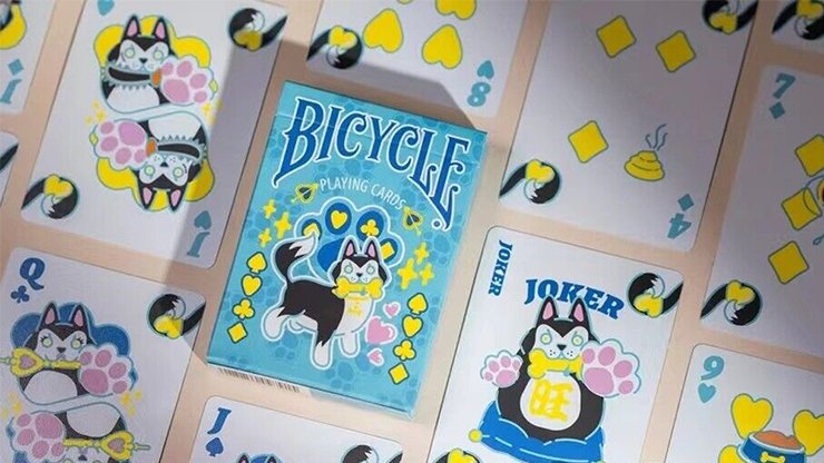 Bicycle Dog Blue by US Playing Card Co. - Carti De Joc Premium