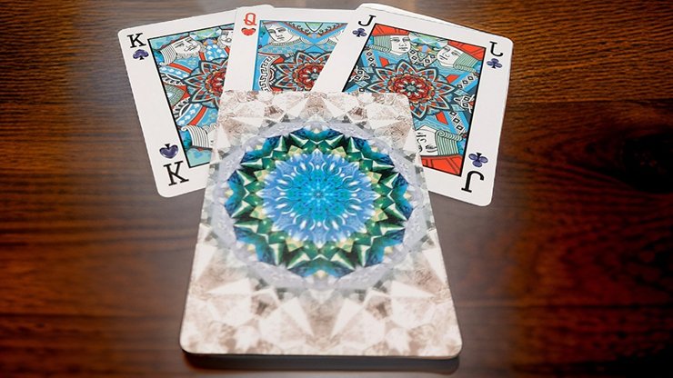 Bicycle Kaleidoscope Blue by USPCC - Carti De Joc Premium
