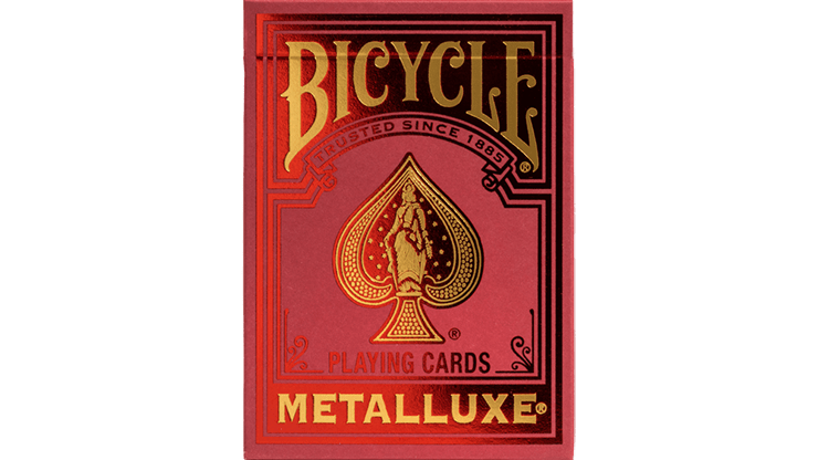 Bicycle Metalluxe Red by USPCC - Carti De Joc Premium