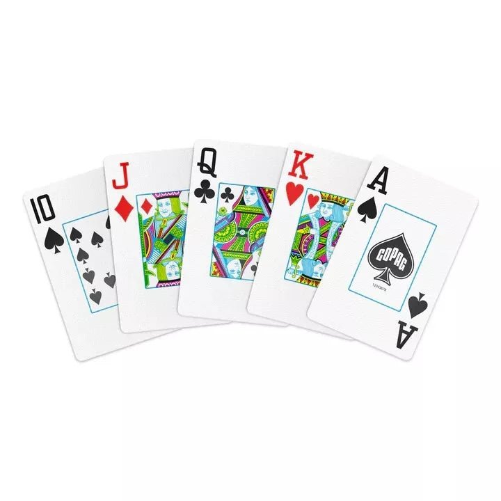 Copag 1546 NEOTERIC Green/Red JUMBO SET 2 pack by Copag - Carti De Joc Premium