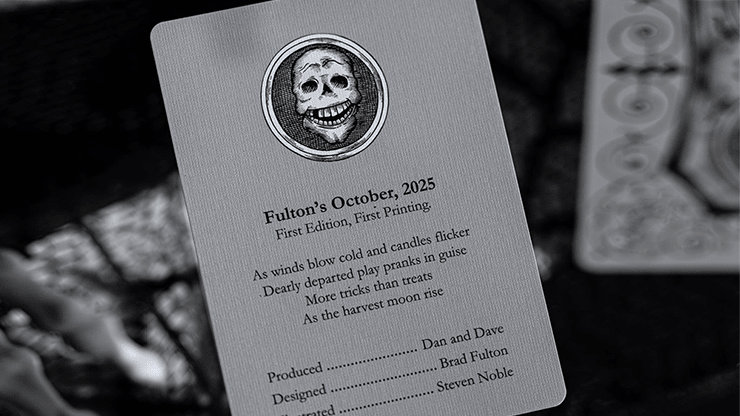 Fulton's October TOMBSTONE GREY by Fulton's Playing Cards - Carti De Joc Premium