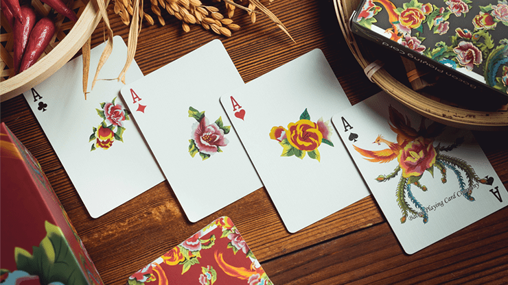 Phoenix and Peony Blu, Green & Red Set 3pack by Bacon - Carti De Joc Premium