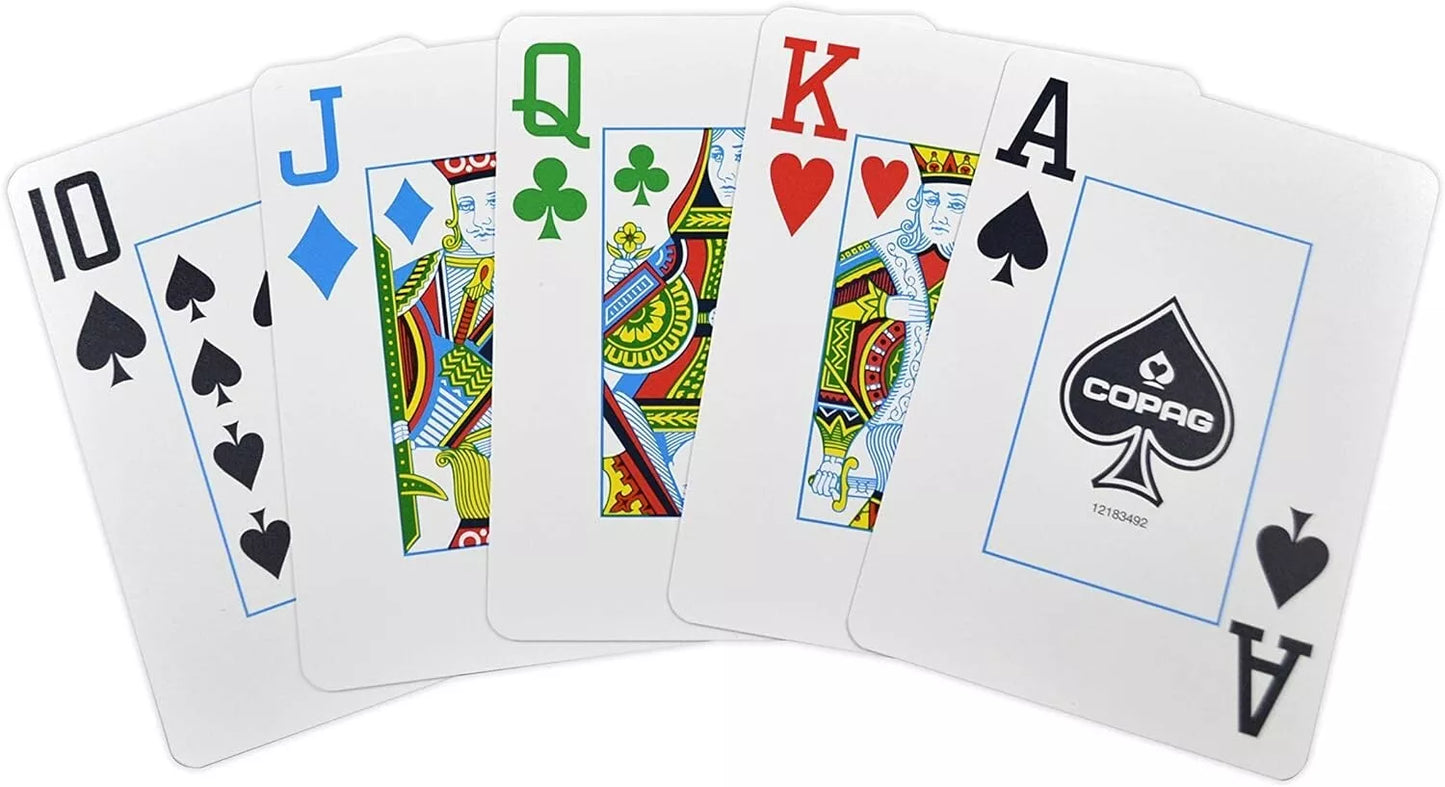 Copag Legacy Blue/Red JUMBO SET 2 pack by Copag