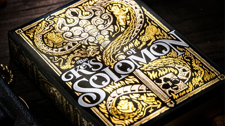 The Keys of Solomon: Golden Grimoire by Riffle Shuffle - Carti De Joc Premium