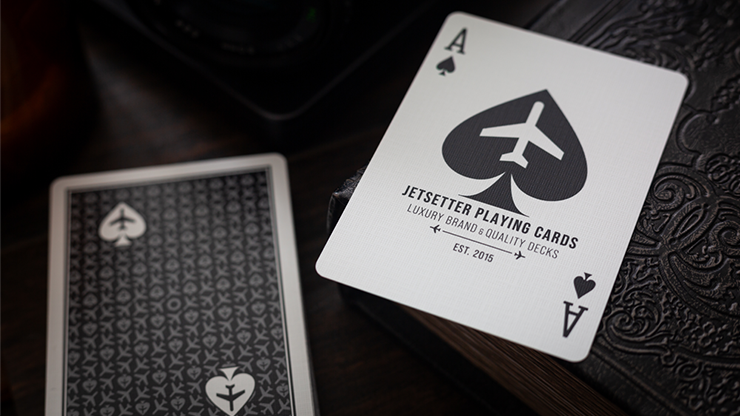 Jetsetter Lounge Edition Unmarked Tarmac Black by Jetsetter Playing Cards