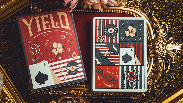 Keep Smiling: Yield by Bacon Playing Cards