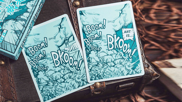 Boom Glacier Blue Playing Cards