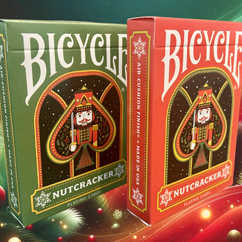 Bicycle Nutcracker Green & Red SET 2 pack 