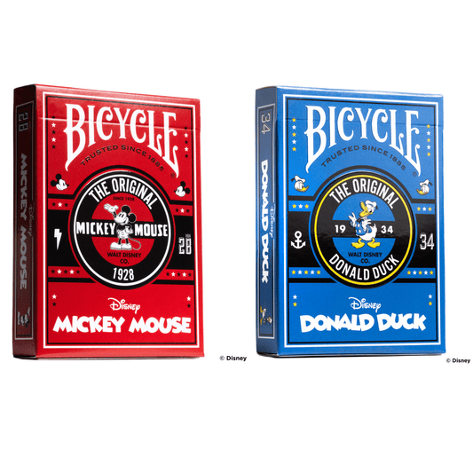 Bicycle Disney Mickey & Donald SET 2 pack by USPCC