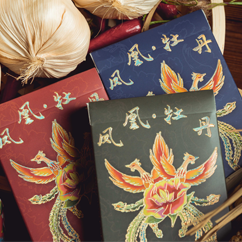 Phoenix and Peony Blu, Green & Red Set 3pack by Bacon