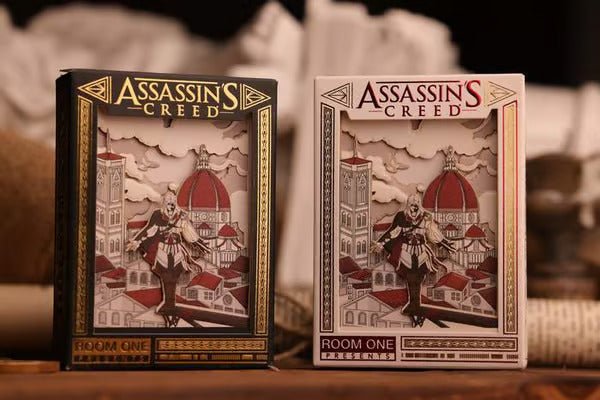Assassin's Creed Legacy Hidden Blade Black & White SET 2pack by Room One Cards - Carti De Joc Premium