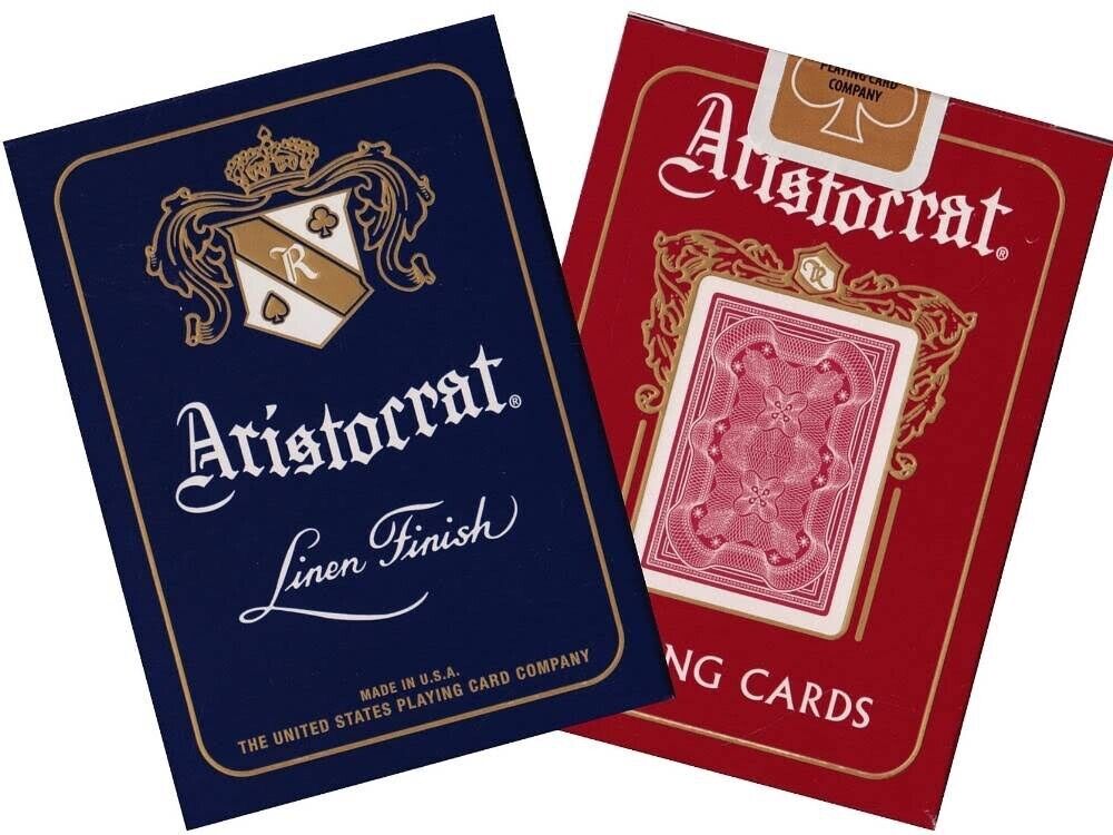 Bicycle Aristocrat 727 Bank Note Cards Red & Blue SET 2pack by USPCC - Carti De Joc Premium