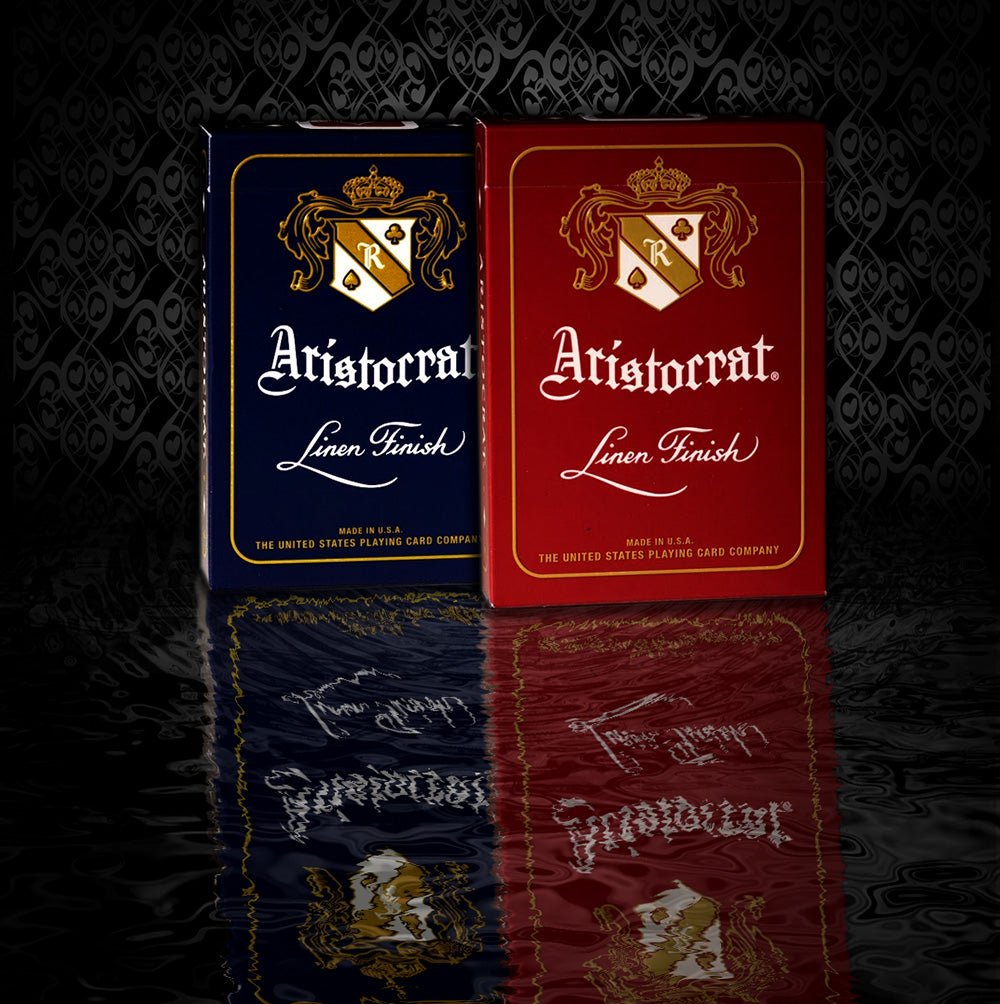 Bicycle Aristocrat 727 Bank Note Cards Red & Blue SET 2pack by USPCC - Carti De Joc Premium