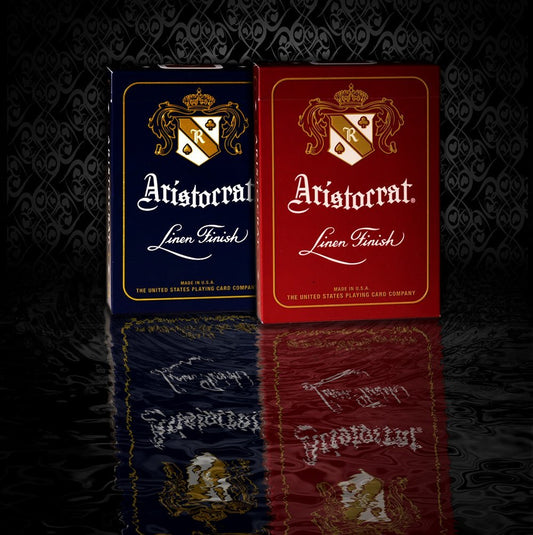 Bicycle Aristocrat 727 Bank Note Cards Red & Blue SET 2pack by USPCC - Carti De Joc Premium