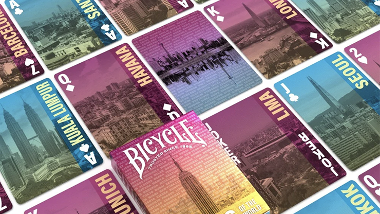 Bicycle Cities of the World by USPCC - Carti De Joc Premium