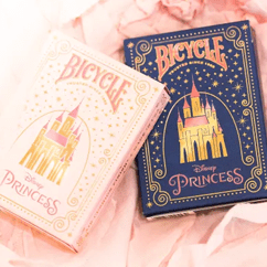 Bicycle Disney Princess Navy & Pink SET 2pack by USPCC - Carti De Joc Premium