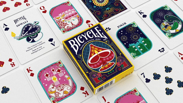 Bicycle Diwali Playing Cards by US Playing Card - Carti De Joc Premium