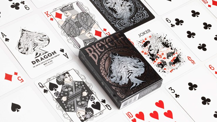 Bicycle Dragon Black by US Playing Card Co - Carti De Joc Premium