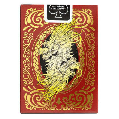 Bicycle Dragon Red by US Playing Card Co - Carti De Joc Premium