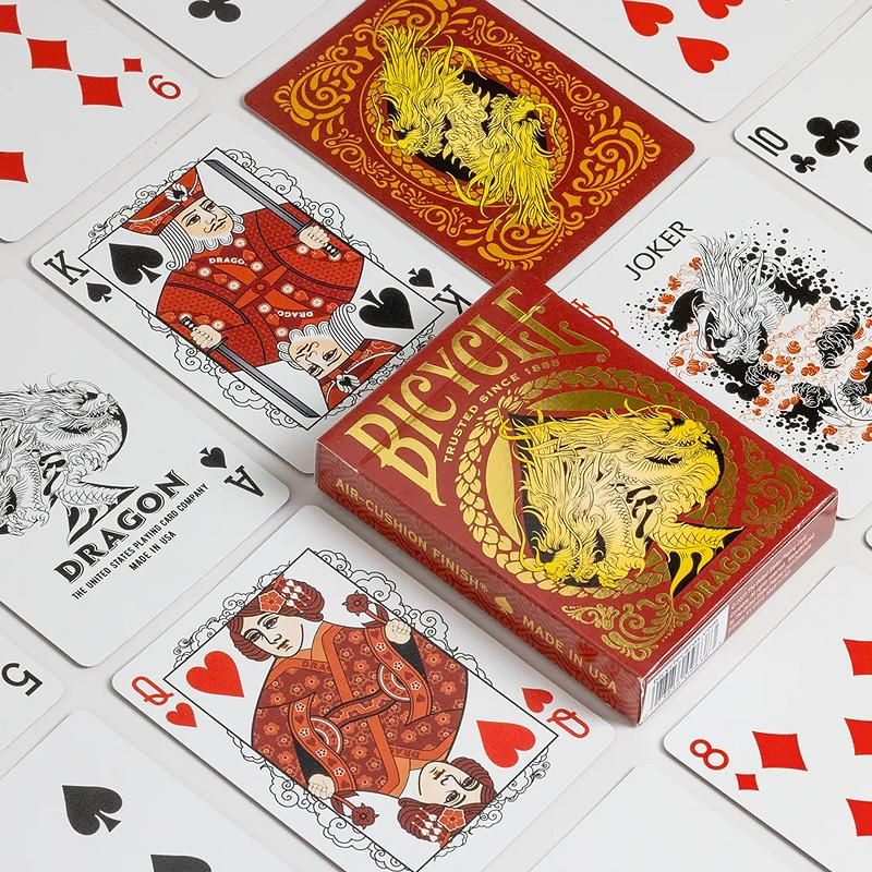 Bicycle Dragon Red by US Playing Card Co - Carti De Joc Premium