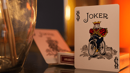 Bicycle Metallic Ruby by USPCC - Carti De Joc Premium