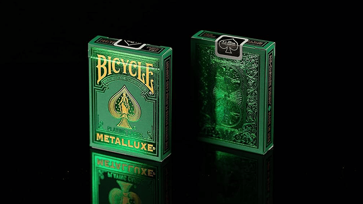 Bicycle Metalluxe Green by USPCC - Carti De Joc Premium