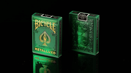 Bicycle Metalluxe Green by USPCC - Carti De Joc Premium