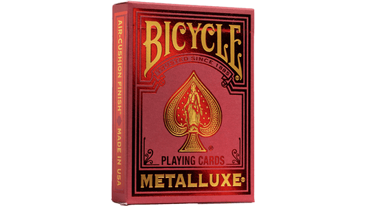 Bicycle Metalluxe Red by USPCC - Carti De Joc Premium