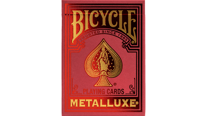 Bicycle Metalluxe Red by USPCC - Carti De Joc Premium