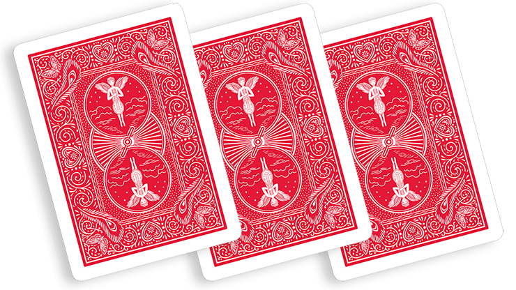 Bicycle Playing Cards 809 Mandolin Red by USPCC - Carti De Joc Premium
