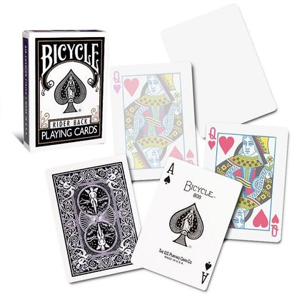 Bicycle Rider Back Black by USPCC - Carti De Joc Premium