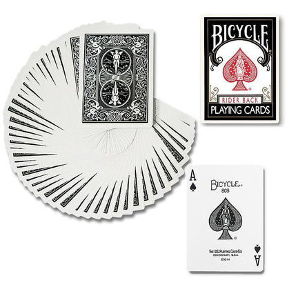 Bicycle Rider Back Black by USPCC - Carti De Joc Premium