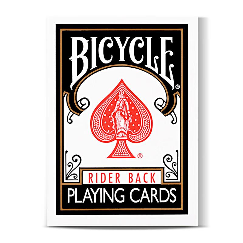 Bicycle Rider Back Black by USPCC - Carti De Joc Premium