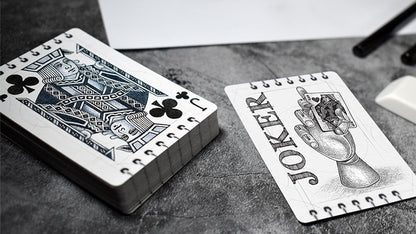 Bicycle Sketch by PlayingCardDecks - Carti De Joc Premium