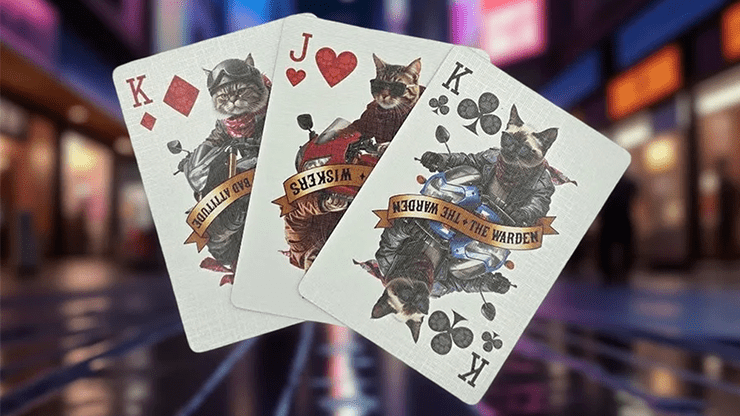 Biker Cats by Collectable Playing Cards - Carti De Joc Premium