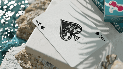 Cherry Casino Tropicana Teal by Pure Imagination Projects - Carti De Joc Premium