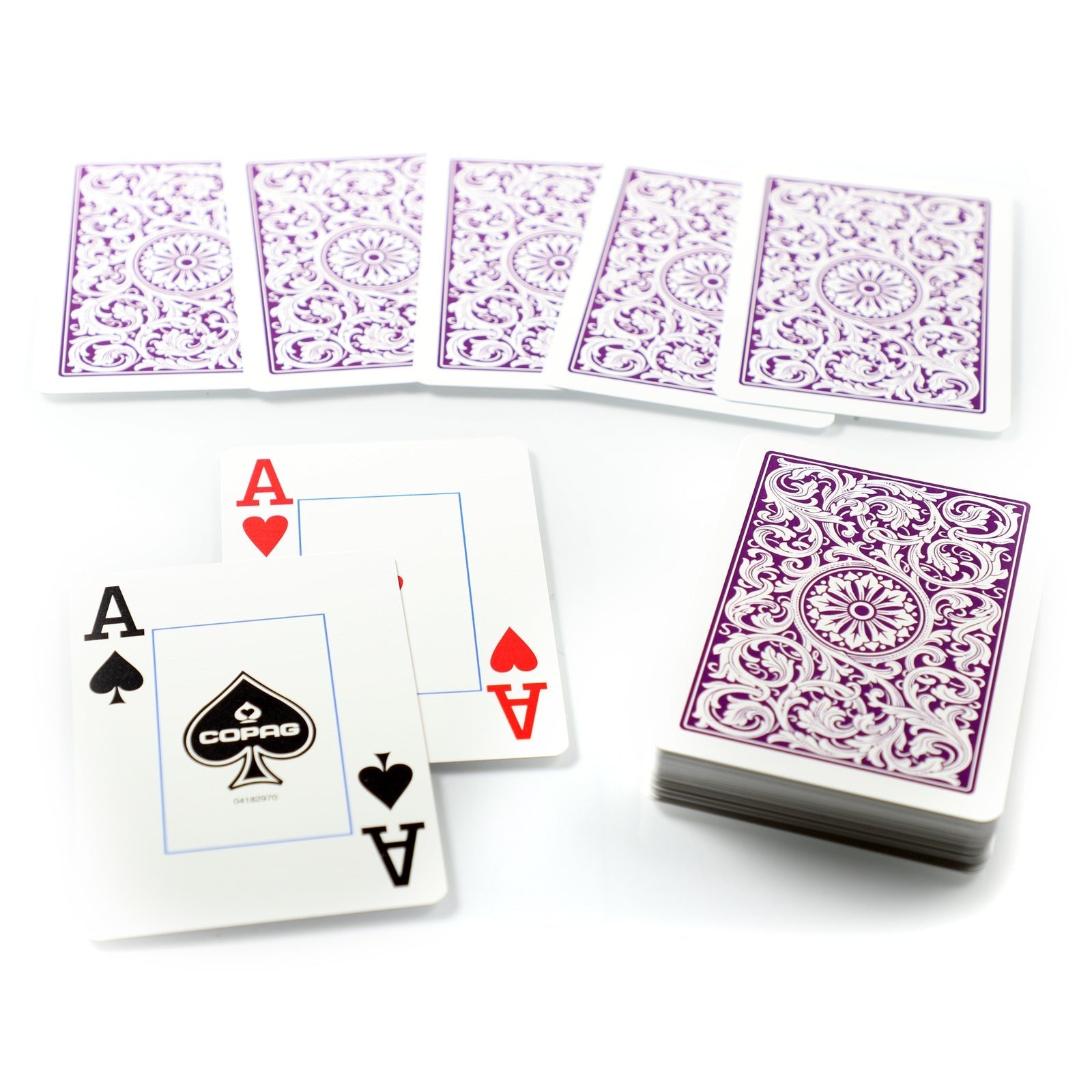 Copag 1546 ELITE Purple/Grey JUMBO SET 2 pack by Copag - Carti De Joc Premium