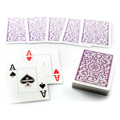Copag 1546 ELITE Purple/Grey JUMBO SET 2 pack by Copag - Carti De Joc Premium