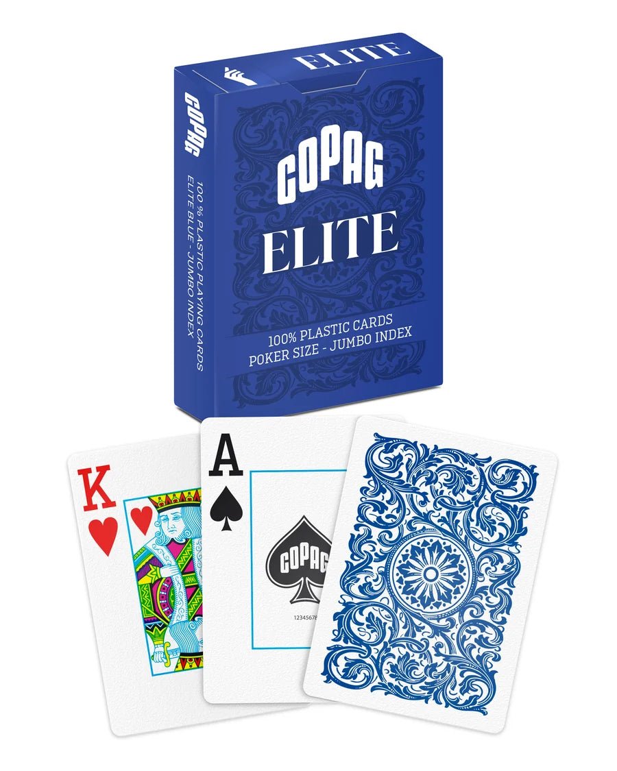 Copag ELITE BLUE Jumbo Index by Copag - Carti De Joc Premium