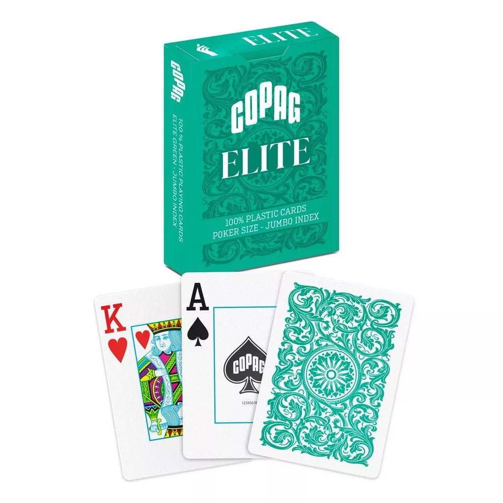 Copag ELITE GREEN Jumbo Index by Copag - Carti De Joc Premium