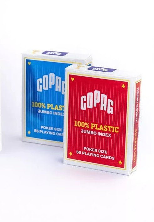 Copag Red and Blue Index JUMBO SET 2 pack by Cartamundi - Carti De Joc Premium