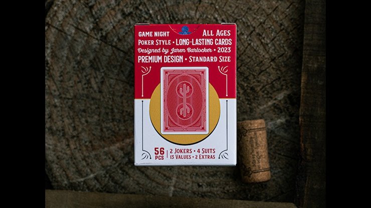 Desert Design Ruby Red by Cactus Playing Cards - Carti De Joc Premium