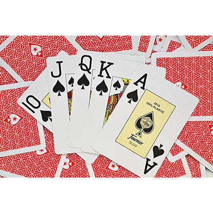EPT 100% RED Plastic Playing Cards by Fournier - Carti De Joc Premium